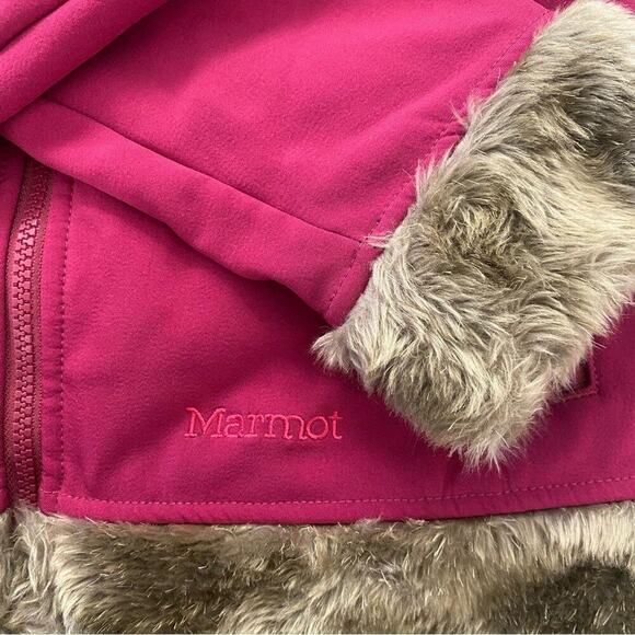 Marmot Hooded Furlong Lined Hooded Full Zip Jacket Soft Shell Fleece Size Medium - Picture 4 of 6